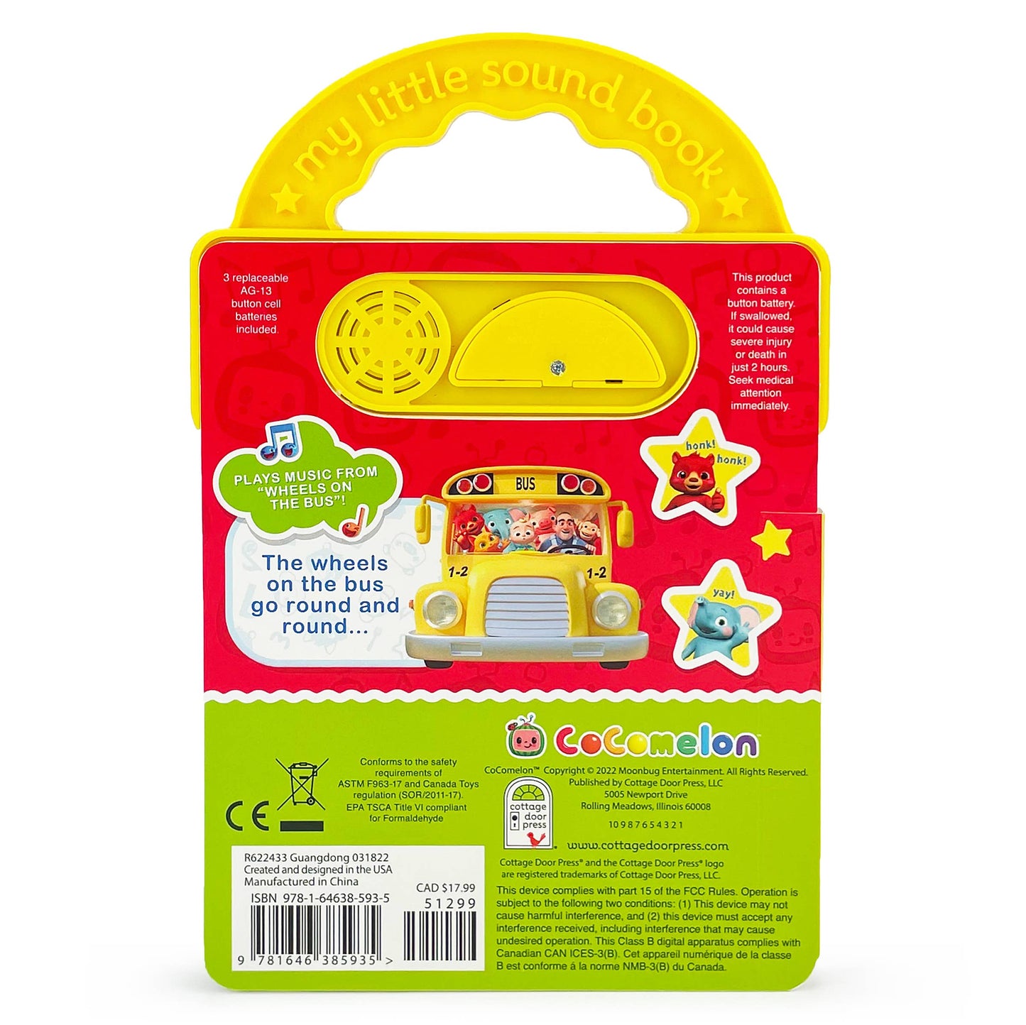 CoComelon Wheels on the Bus School Song Sound Book