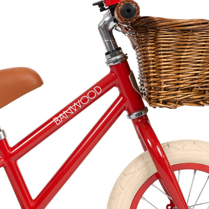 BANWOOD BALANCE BIKE 12" FIRST GO VINTAGE - RED