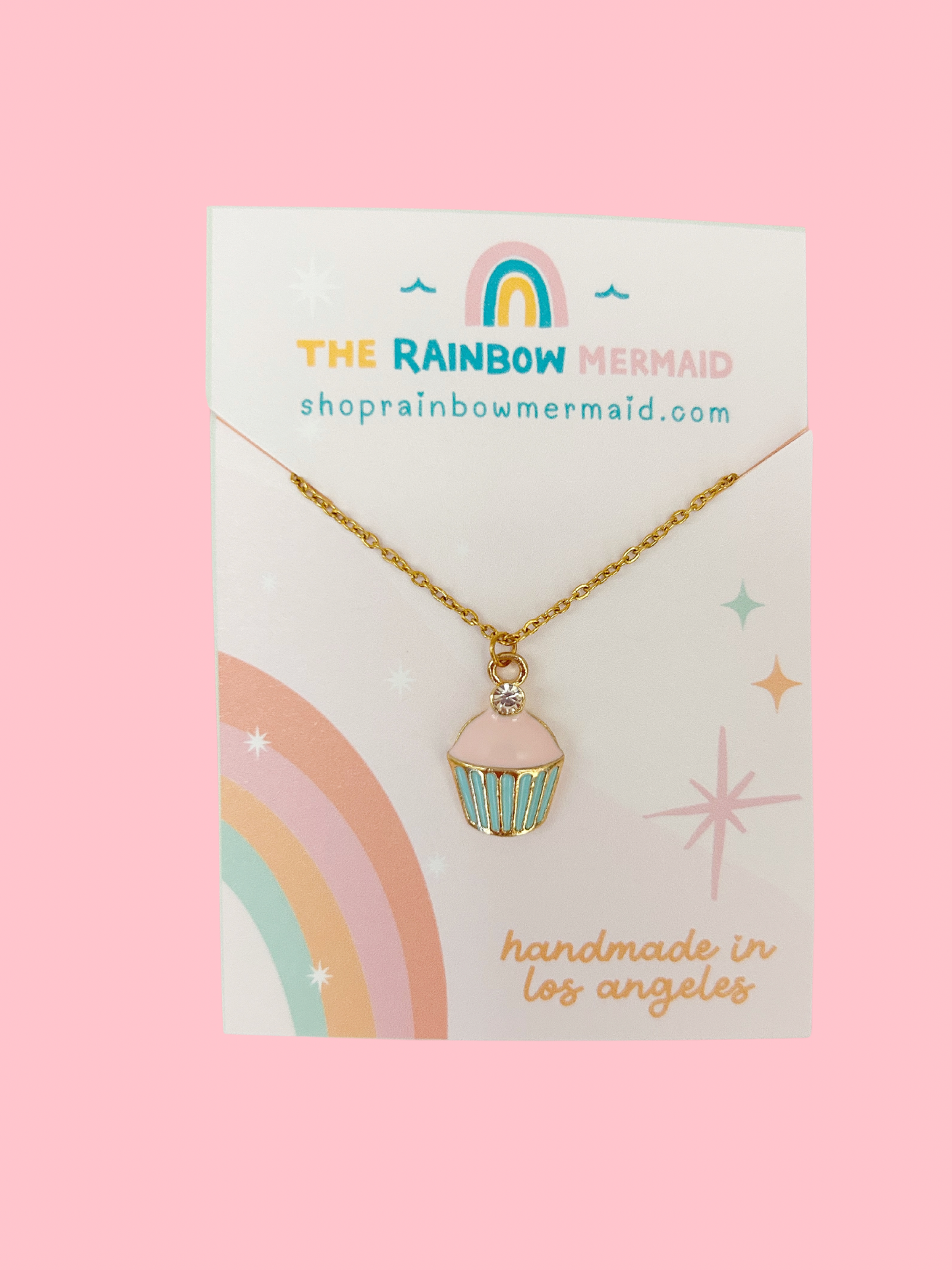 Kids Cupcake Charm Necklace 