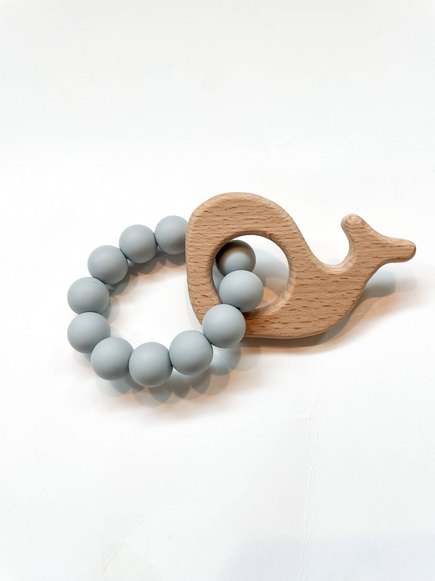 Basic Whale Teether: Taupe