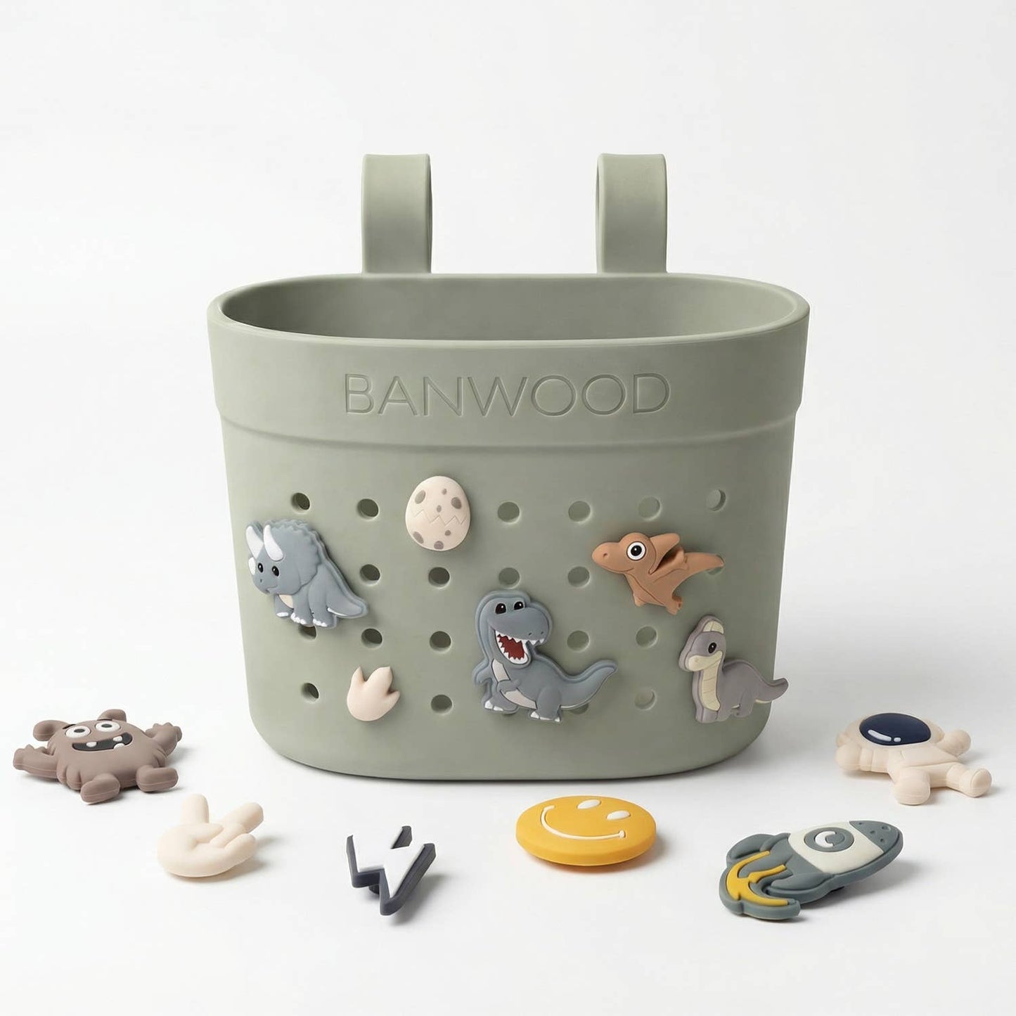 BANWOOD PIN & RIDE BASKET - OLIVE