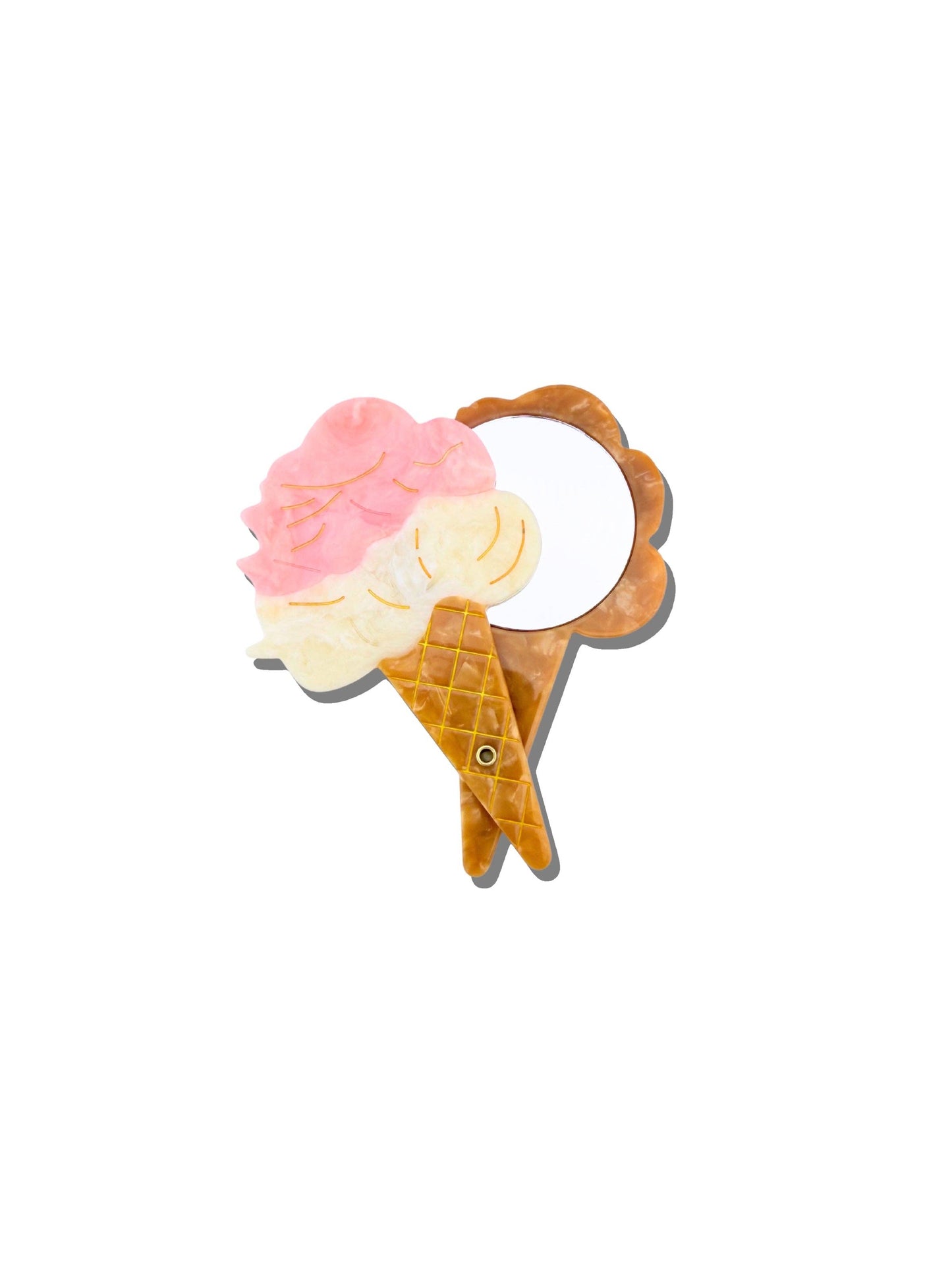 Hand-painted Gelato Compact Mirror | Eco-Friendly