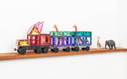 CONNETIX Magnetic Tiles Pastel Transport Pack, 50 Pieces