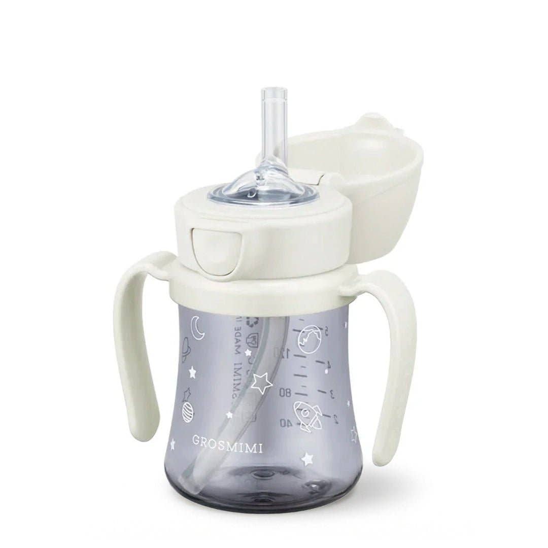 Grosmimi PPSU Straw Cup with Flip Top - 6oz (200ml)