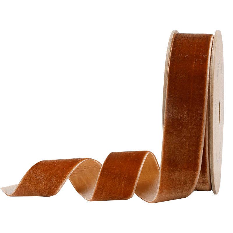 17 Colors | 1" Velvet Ribbon | 10 Yard Roll: Bay Leaf