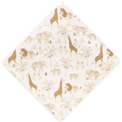 Kendi Baby Hooded Towel (Safari Animal)