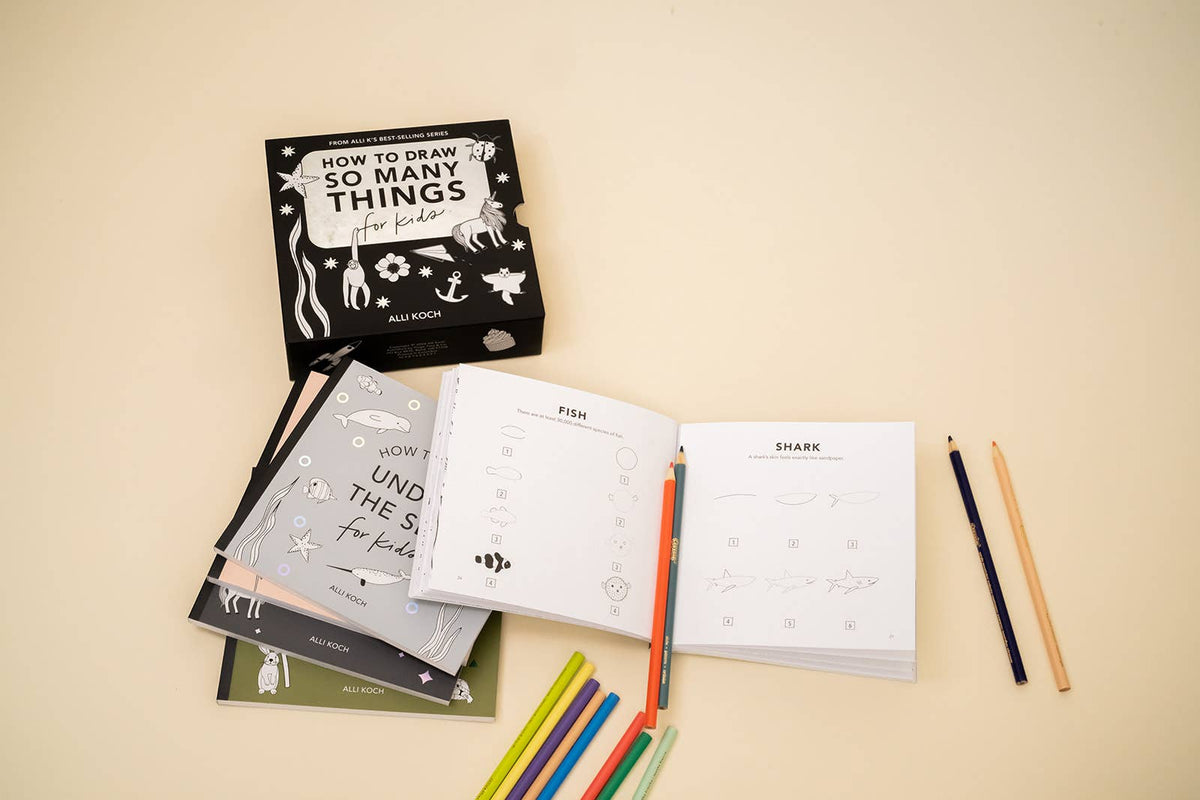 How to Draw So Many Things: Set of 5 Books for Kids