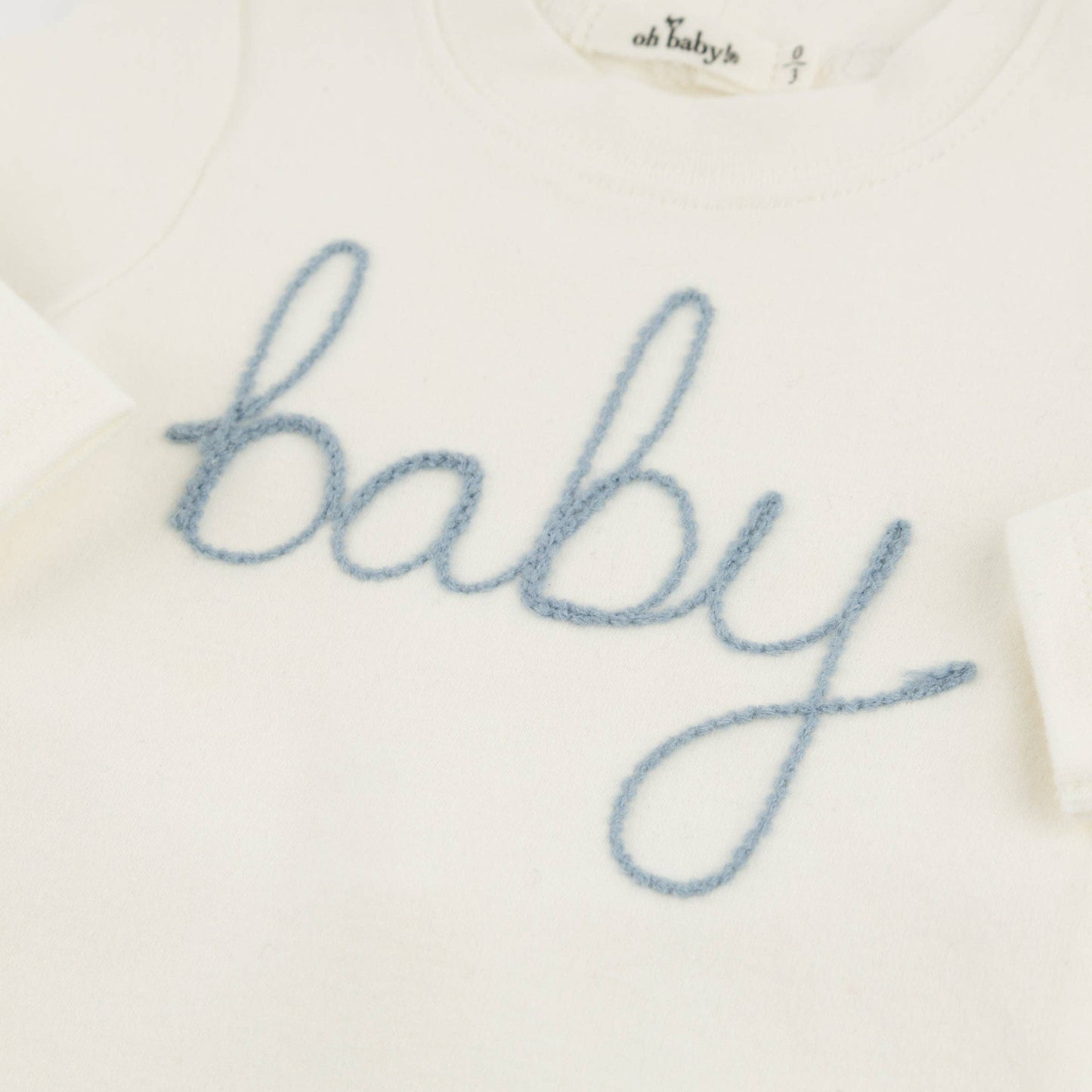 "baby" Fog Embroidered 2pc Set