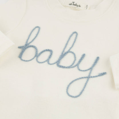 "baby" Fog Embroidered 2pc Set