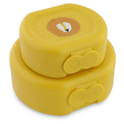 Trixie Snack Box with Clip, 2-Pack | Kids Lunch Box
