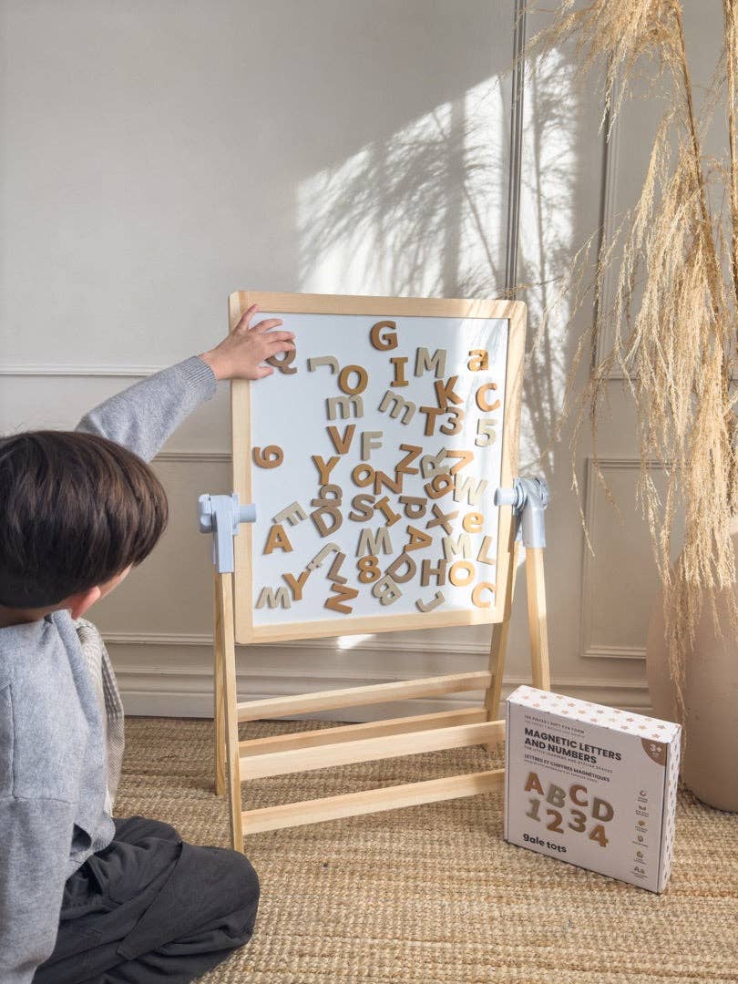 135 Pcs Magnetic Letters and Numbers (Boho Neutrals)