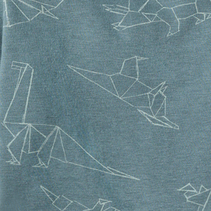 Origami Dinos Baby Boy 2 Pack Romper Set: 6-9M
