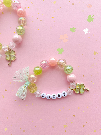 St. Patrick’s Day Clover Kids Charm Bracelet