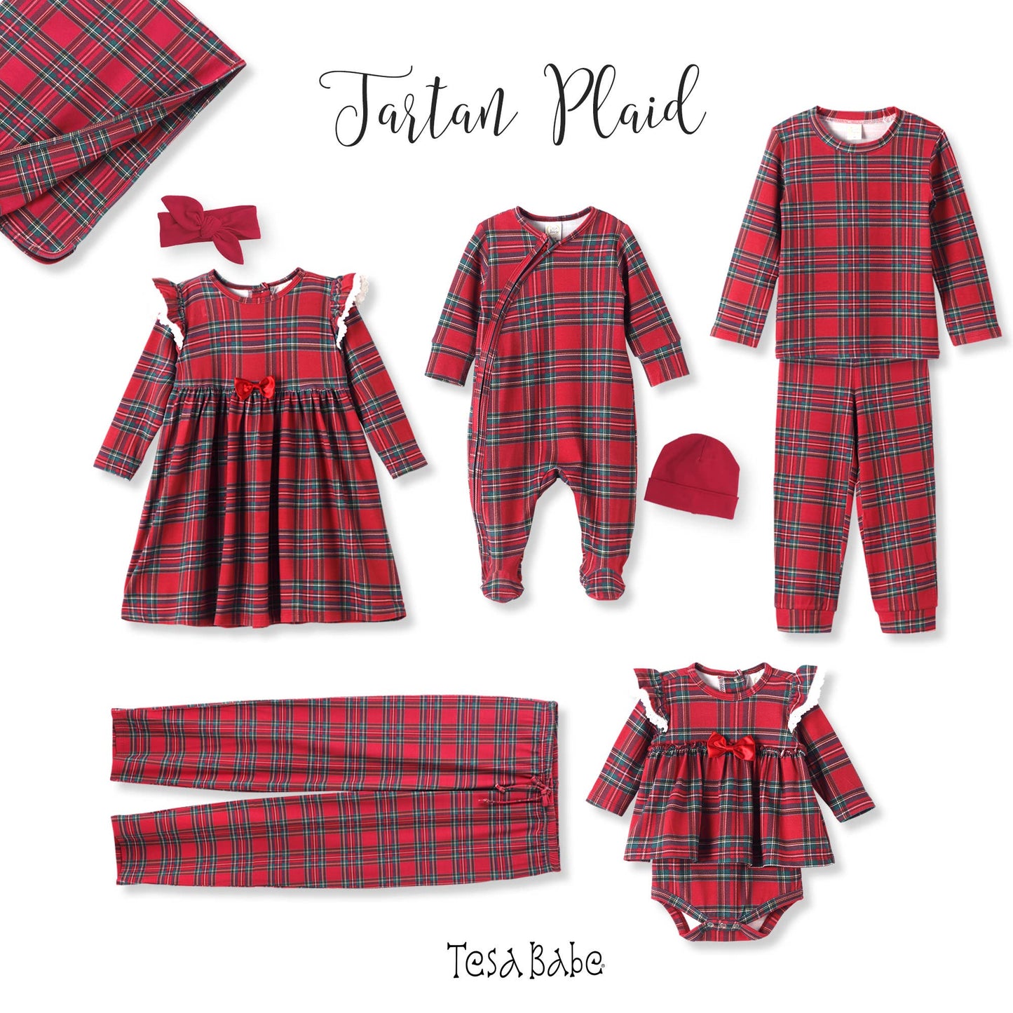 Christmas Bamboo Holiday Dress – Classic Red Plaid Charm: 5Y