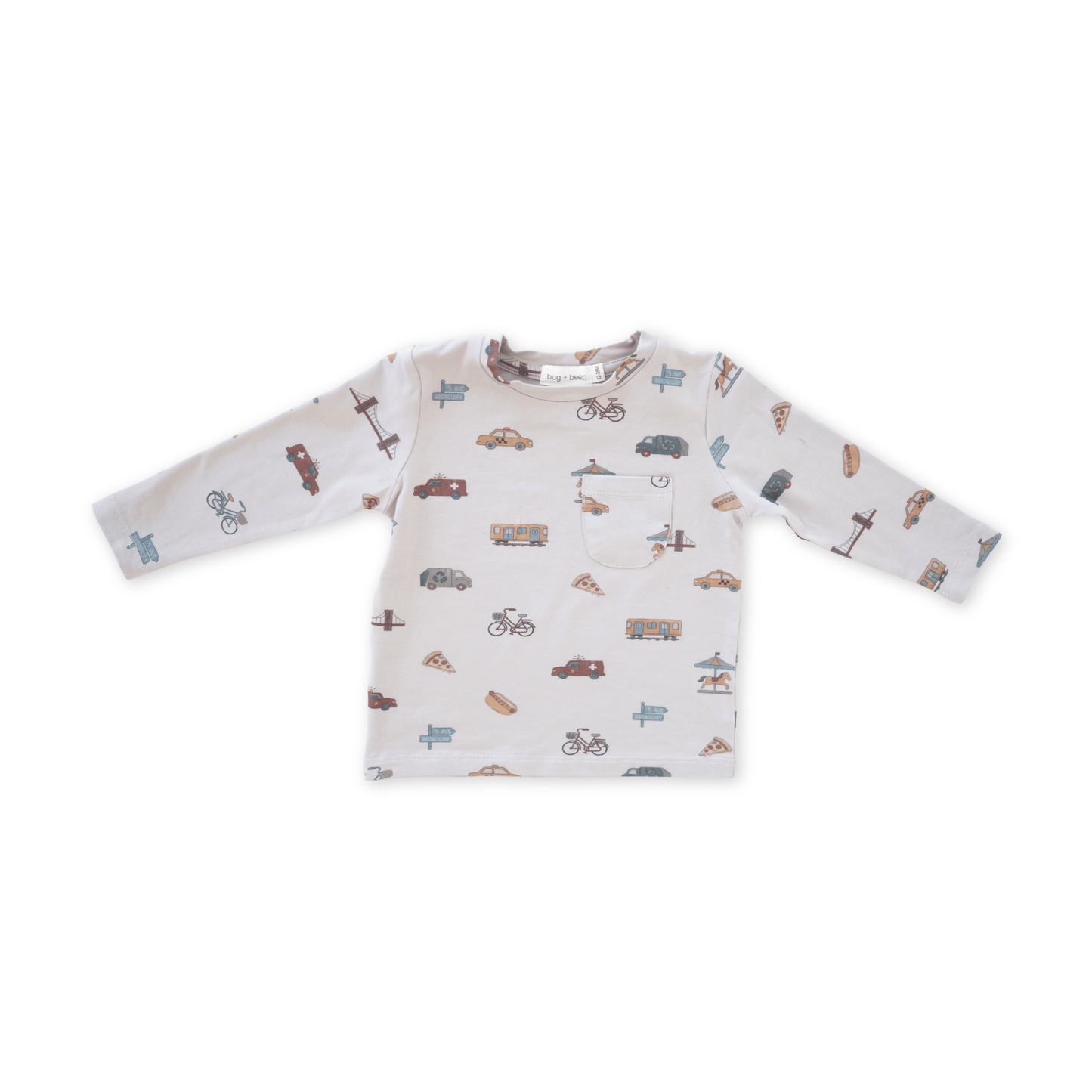 Charlie Long Sleeve Jersey Tee - City Vibes