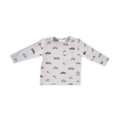Charlie Long Sleeve Jersey Tee - City Vibes