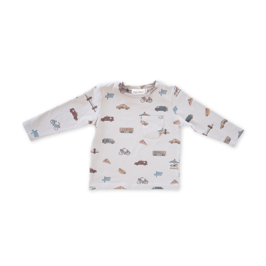 Charlie Long Sleeve Jersey Tee - City Vibes