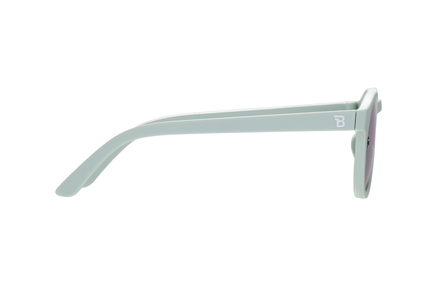 Seafoam Blue Polarized Keyhole Sunglasses with Mirrored Lens