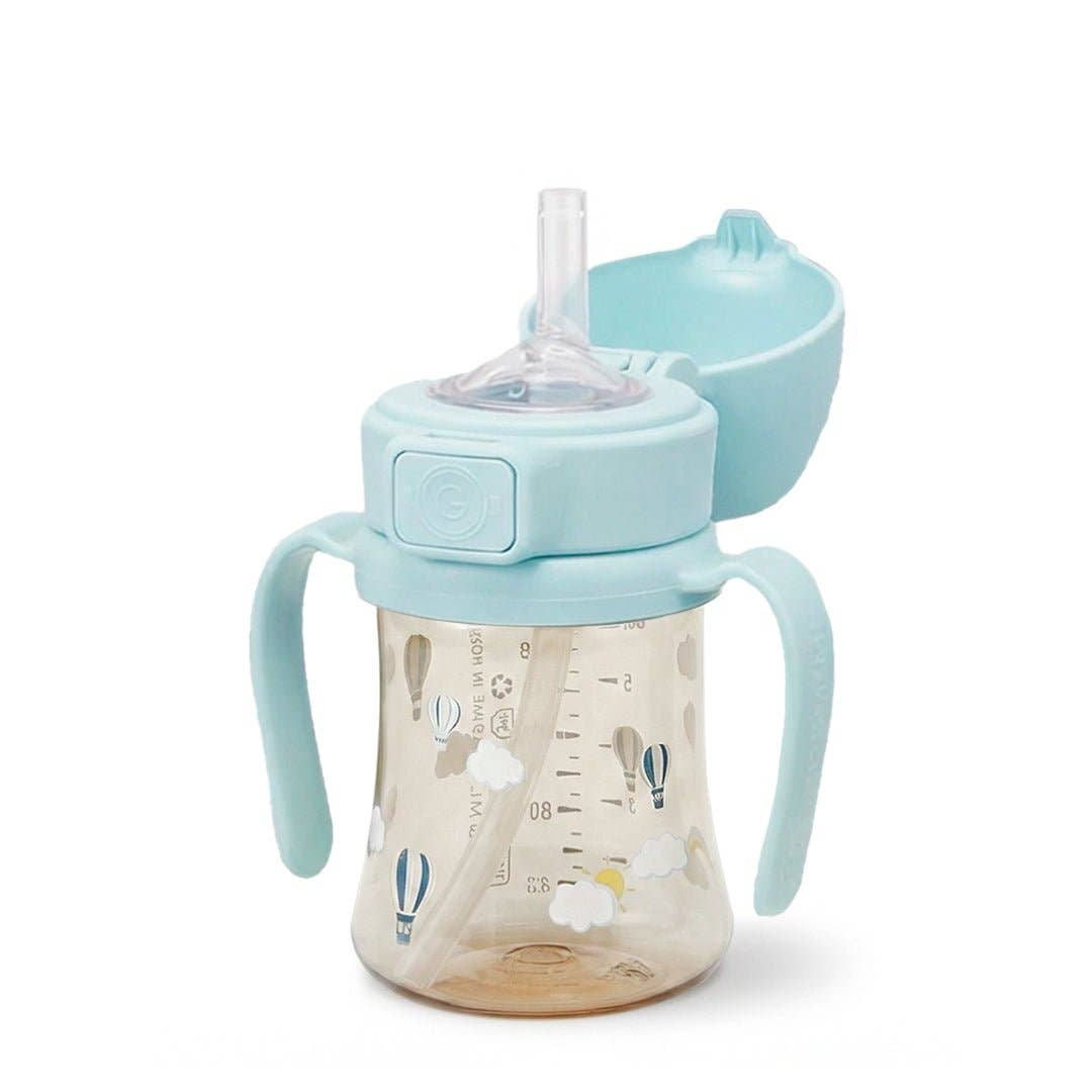 Grosmimi PPSU Straw Cup with Flip Top - 6oz (200ml)