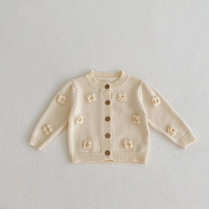 Annie & Charles® knitted jacket FLOWERS