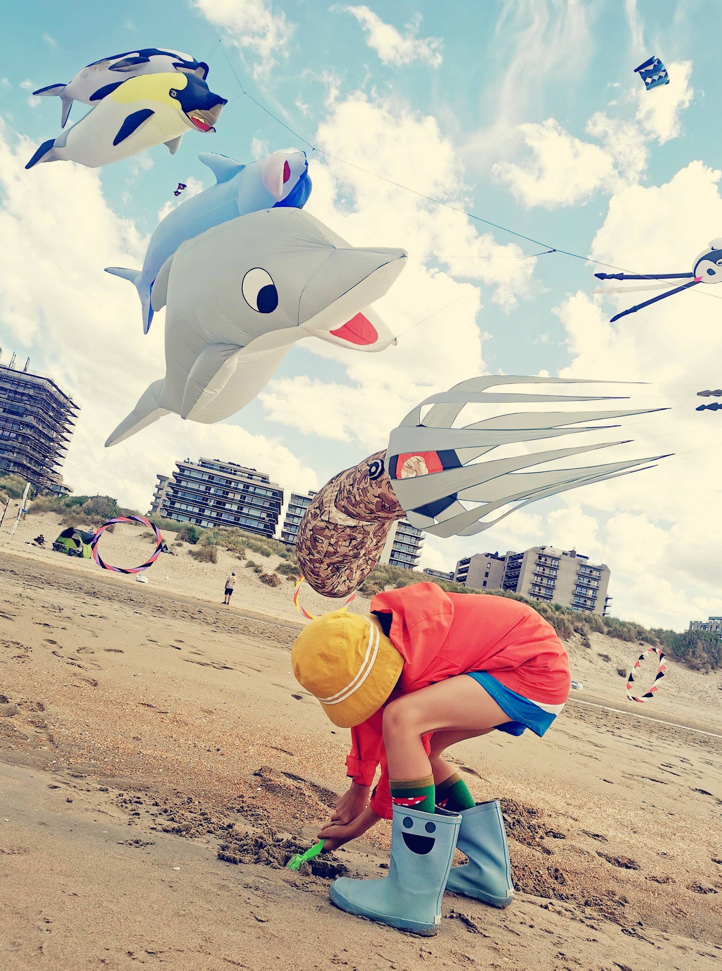 WISTITI Kids Rain Boots - Eco Rubber - Platine: 25