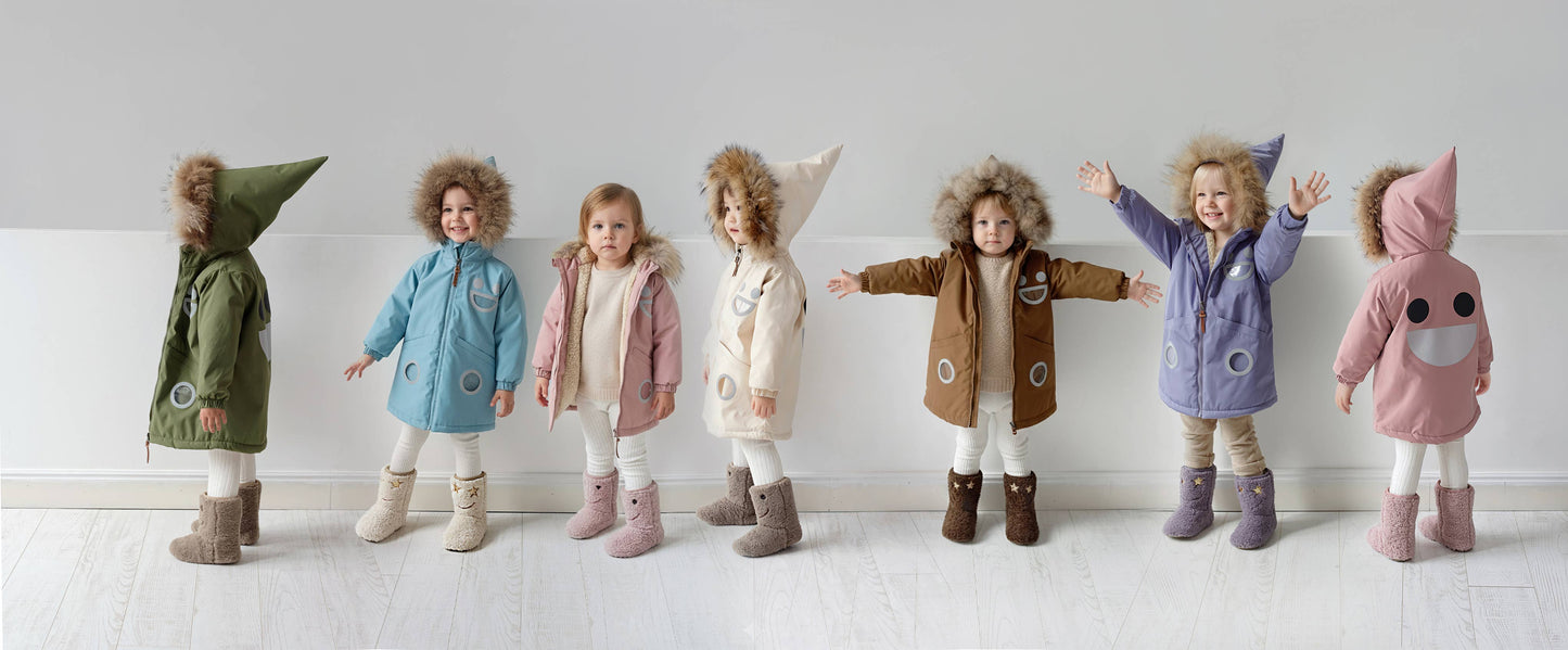 Warm Waterproof & Snowproof Kids' Winter Coat (Lavender): 7Y (122cm)