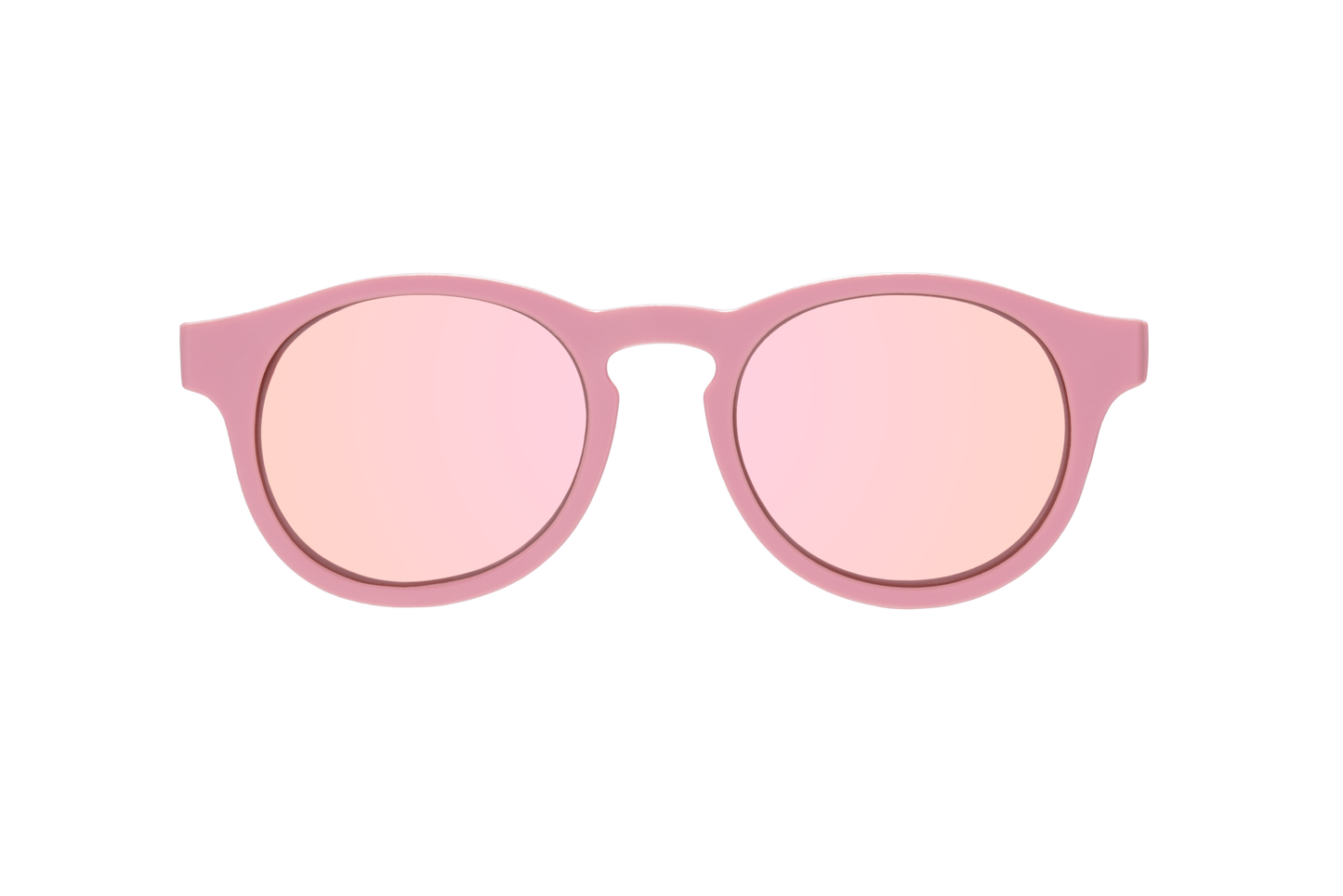 Pretty in Pink Polarized Keyhole Sunglasses w/ Mirrored Lens