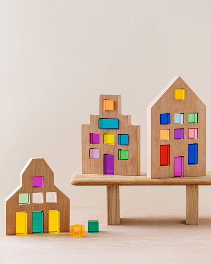 Riley City Blocks & Gems Set: Multicolor / L