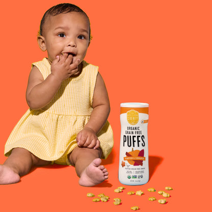 Pumpkin & Cinnamon Organic Grain Free Puffs (6 Cans)