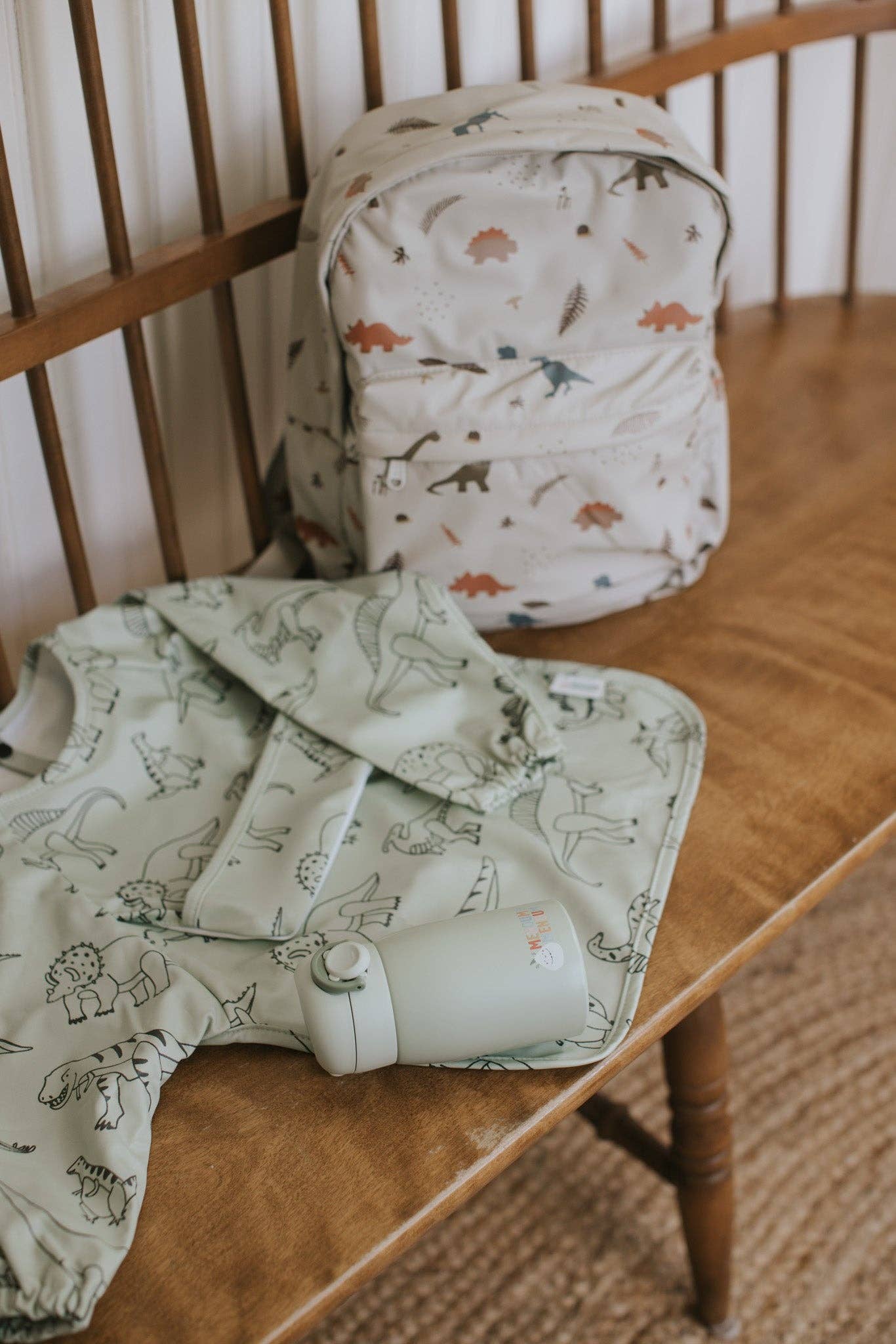 Long sleeves Bib - Dinosaurs - Menoum Menoum