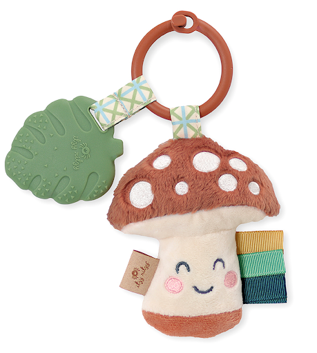 Itzy Pal™ Plush + Teether: Strawberry