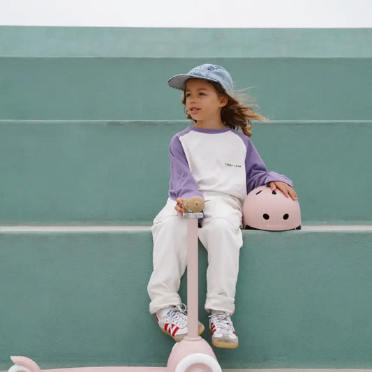 BANWOOD ECORIDE PACK - SCOOTER & HELMET - FADED PINK