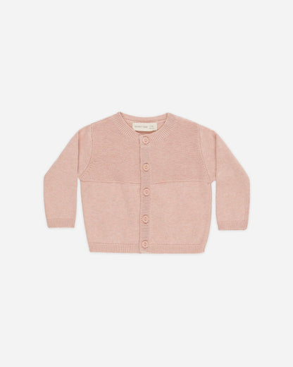 Knit Cardigan - Heathered Rose