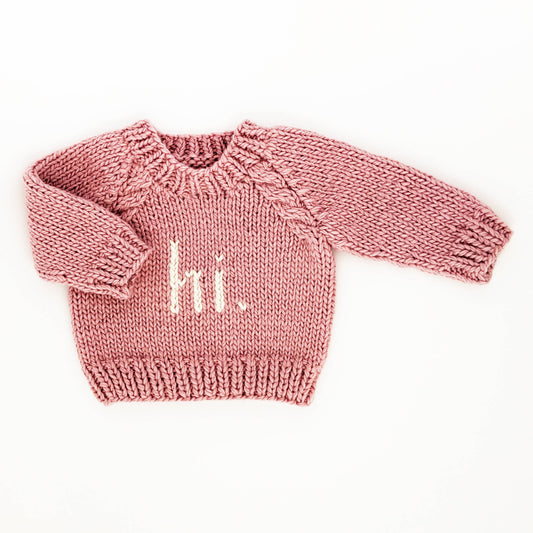Hi. Rosy Crew Neck Sweater Baby & Toddler: 0-6 months