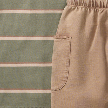 Holland Stripe Tee Set: Tranquility / 4 Toddler