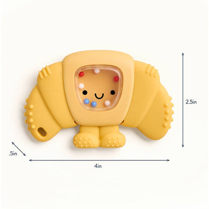 Sweetie Shake Plus™ Rattle & Teether - Chloe the Croissant