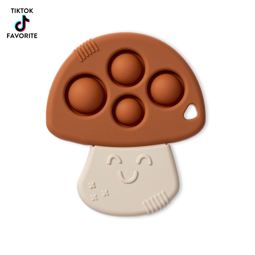 Itzy Pop™ Silicone Teether With Sensory Popper - Dino