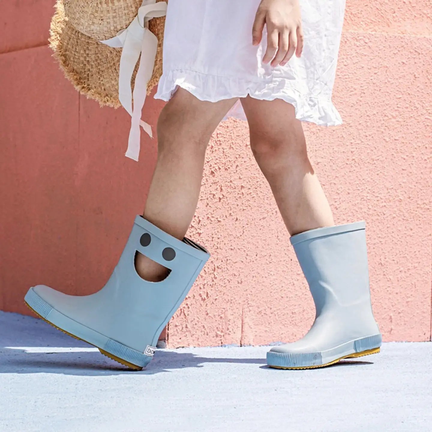 WISTITI Kids Rain Boots - Eco Rubber - Platine: 22