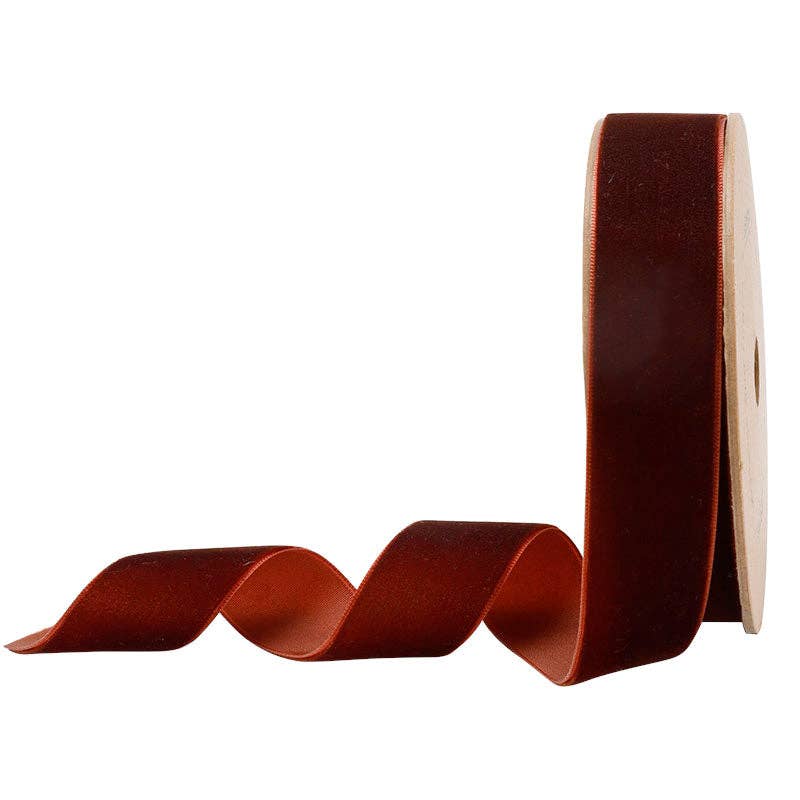 17 Colors | 1" Velvet Ribbon | 10 Yard Roll: Bay Leaf