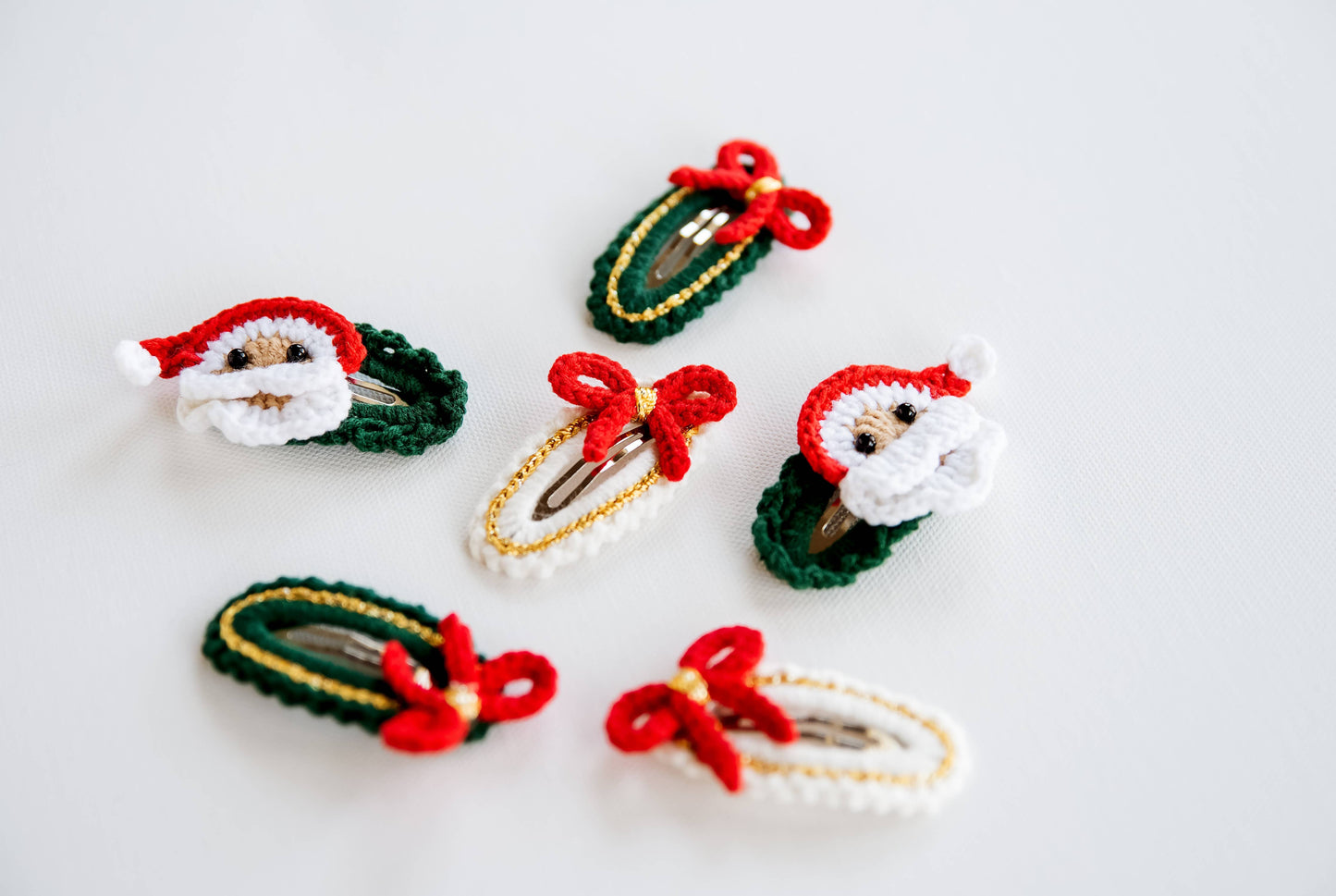 Christmas Hair Clips: Santa Hair Clip