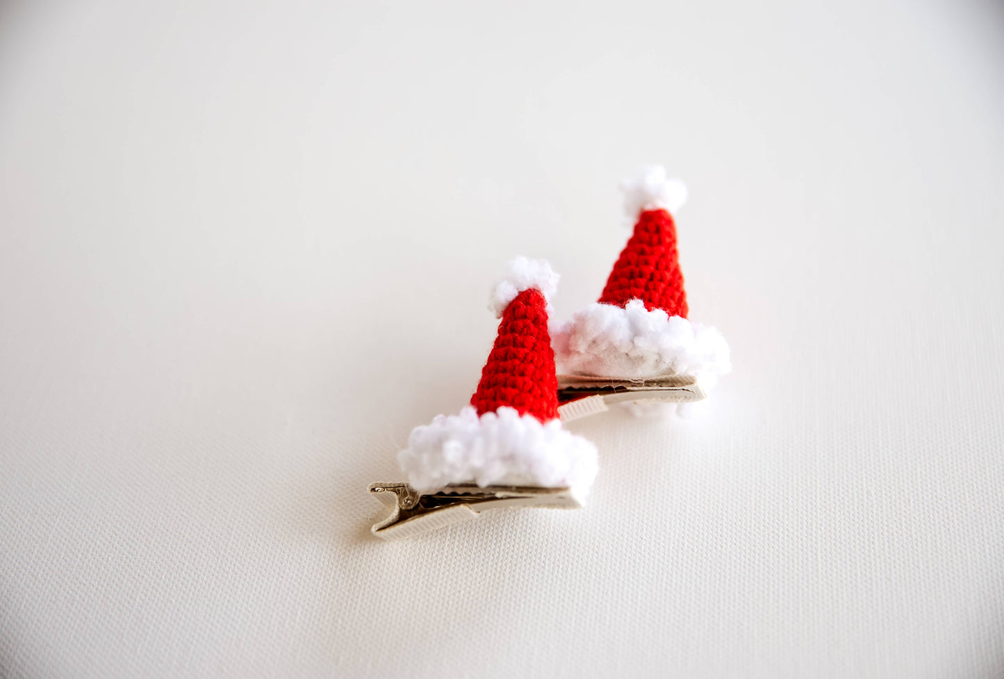 Christmas Hair Clips: Mitten