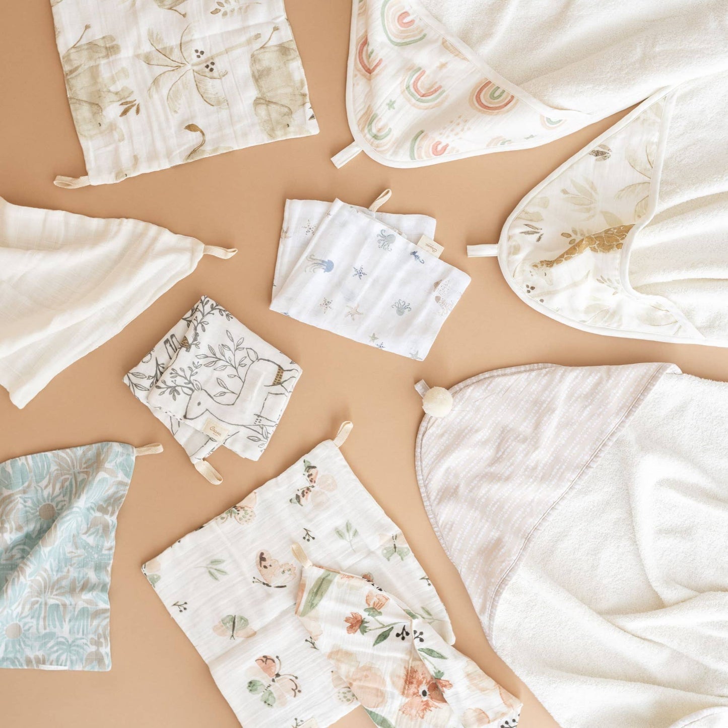 Ezra 5-pc. Wash Cloth Set (Woodland Animal)