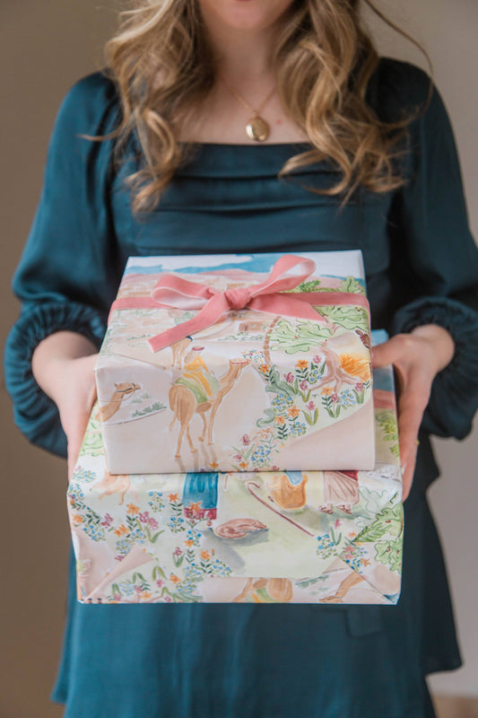 Christmas Tapestry Gift Wrap