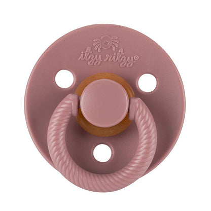 Itzy Soother™ Natural Rubber Paci Sets: Coconut + Toast 6-18 M
