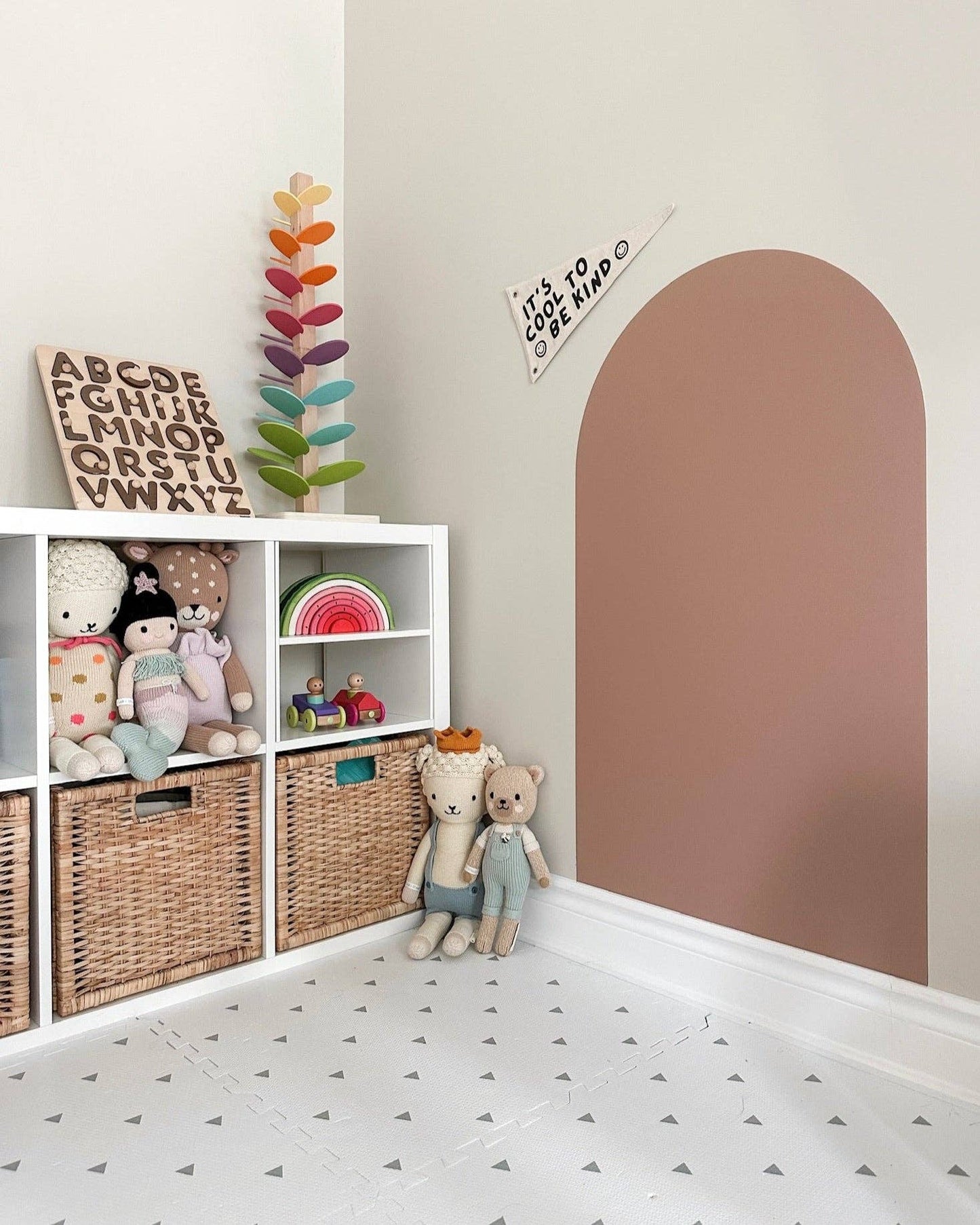 Magic Playwall - Arch Magnetic Wall Decal for Kids: Caramel