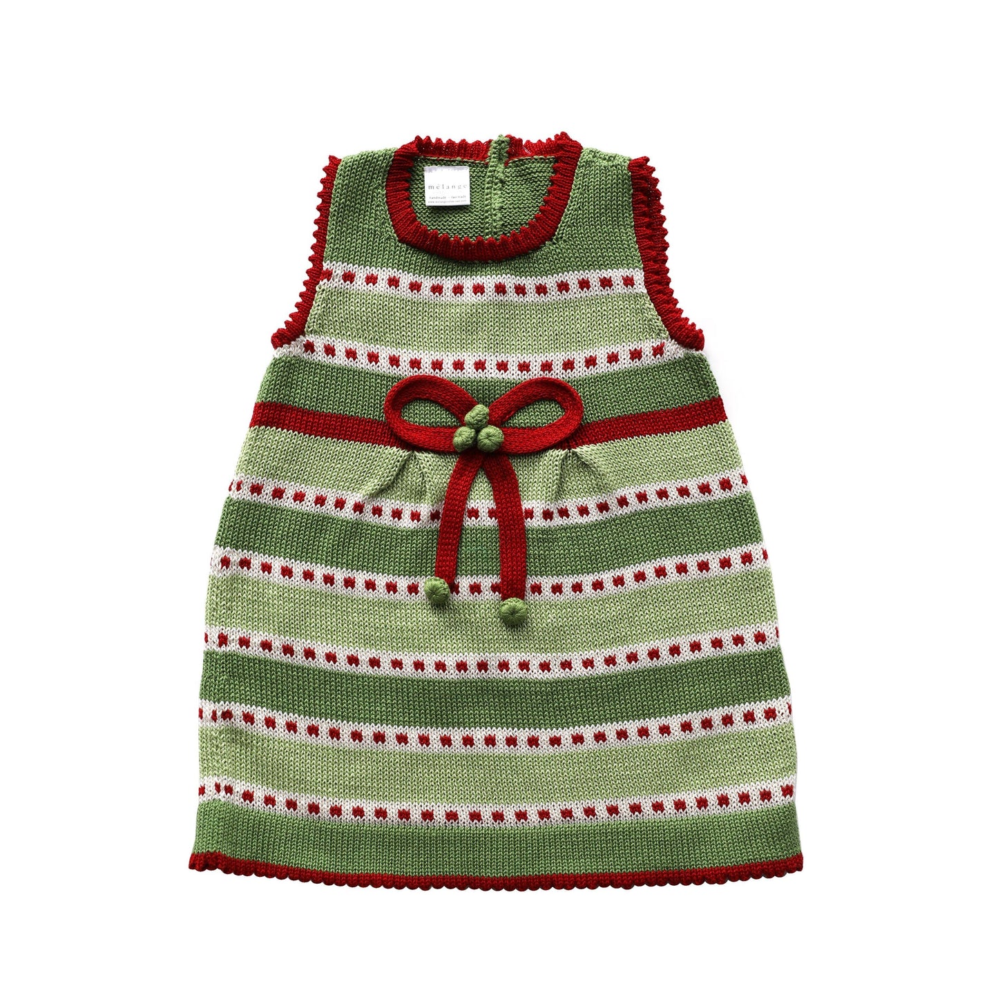 Striped Dress with Bow: 3T/4T