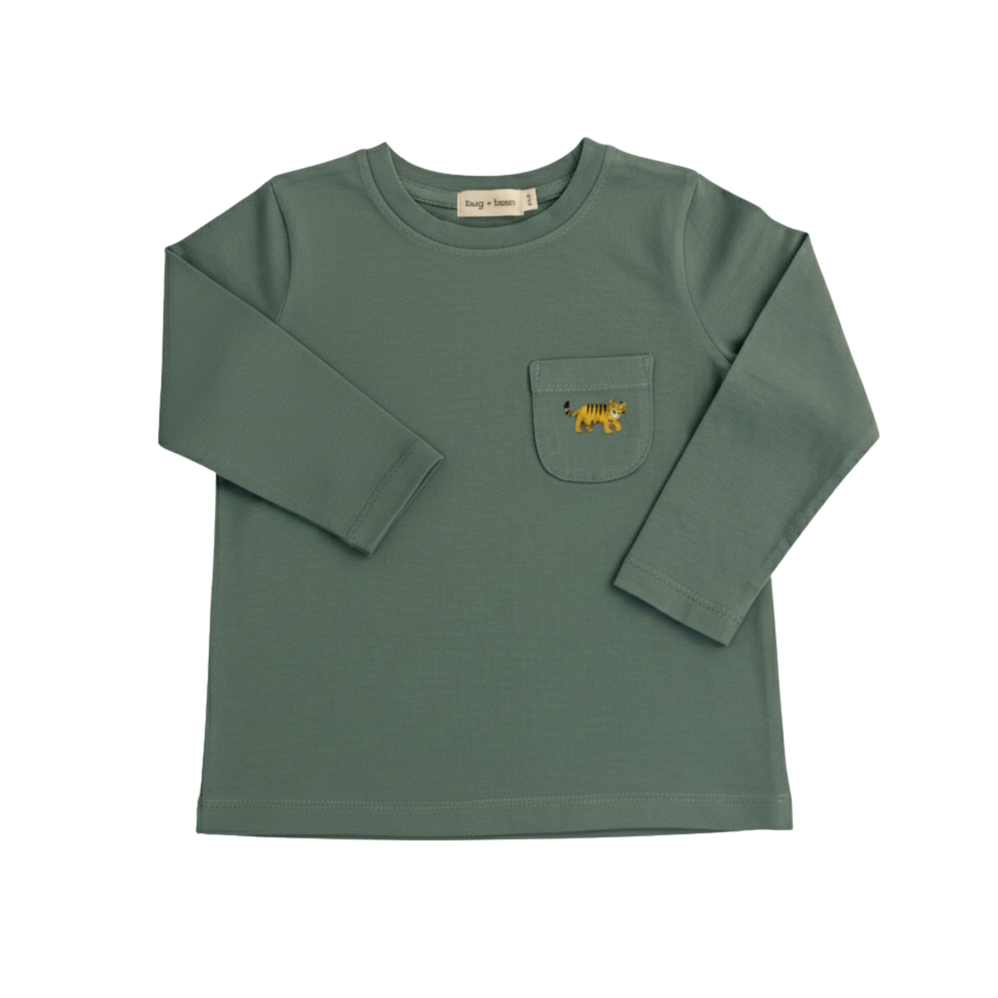 Long Sleeve Jersey Tee - Tiger: 0-3m