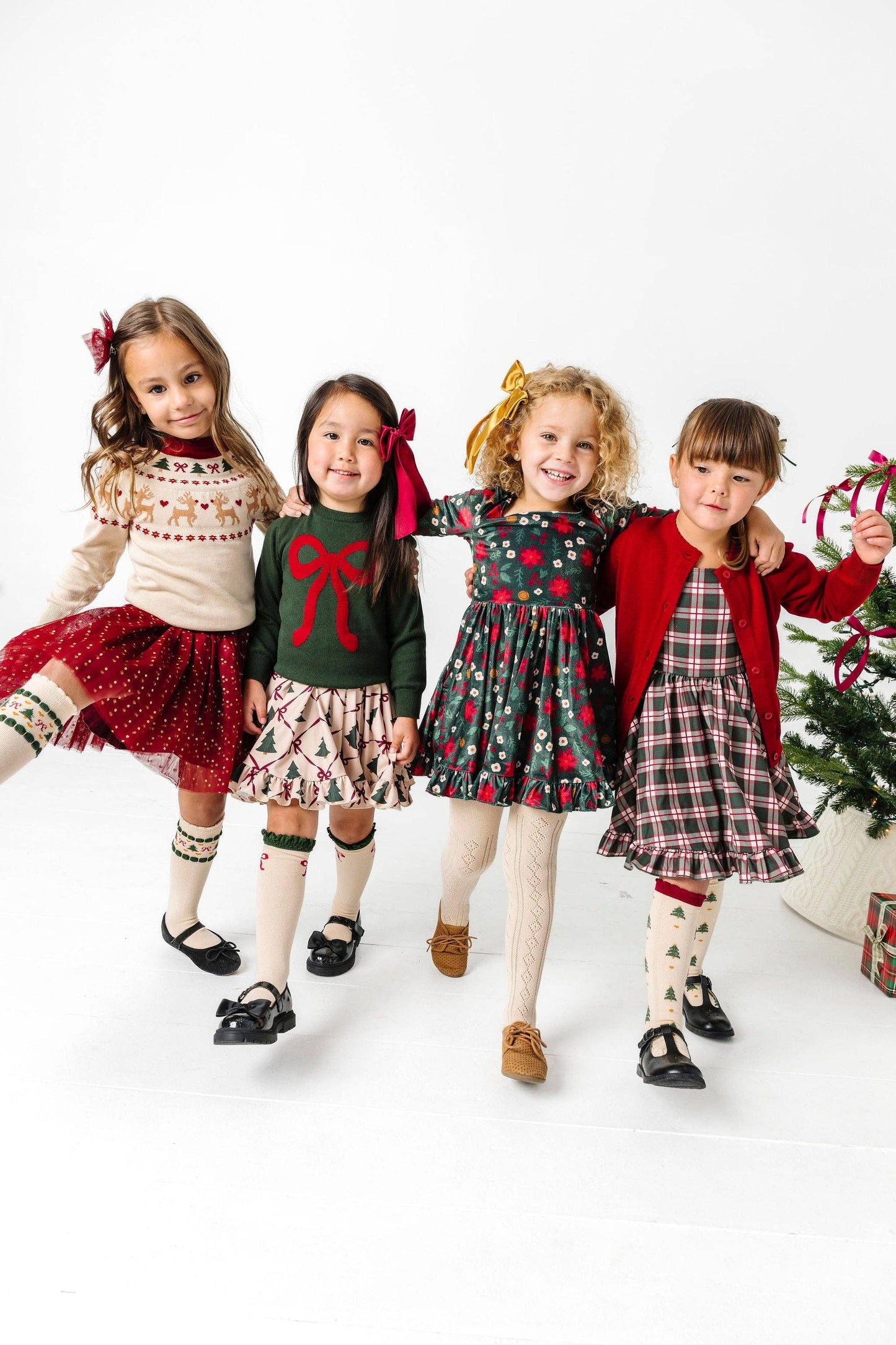 Tree Farm Scalloped Knee Socks: 1.5-3 YEARS