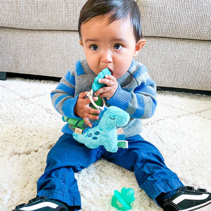 Itzy Pal™ Plush + Teether: NEW Mushroom