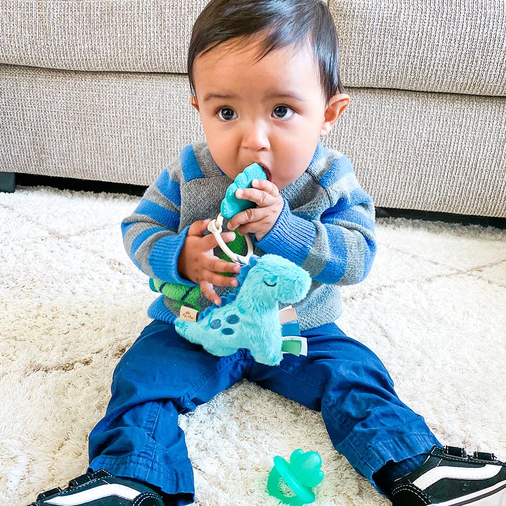 Itzy Pal™ Plush + Teether: Strawberry